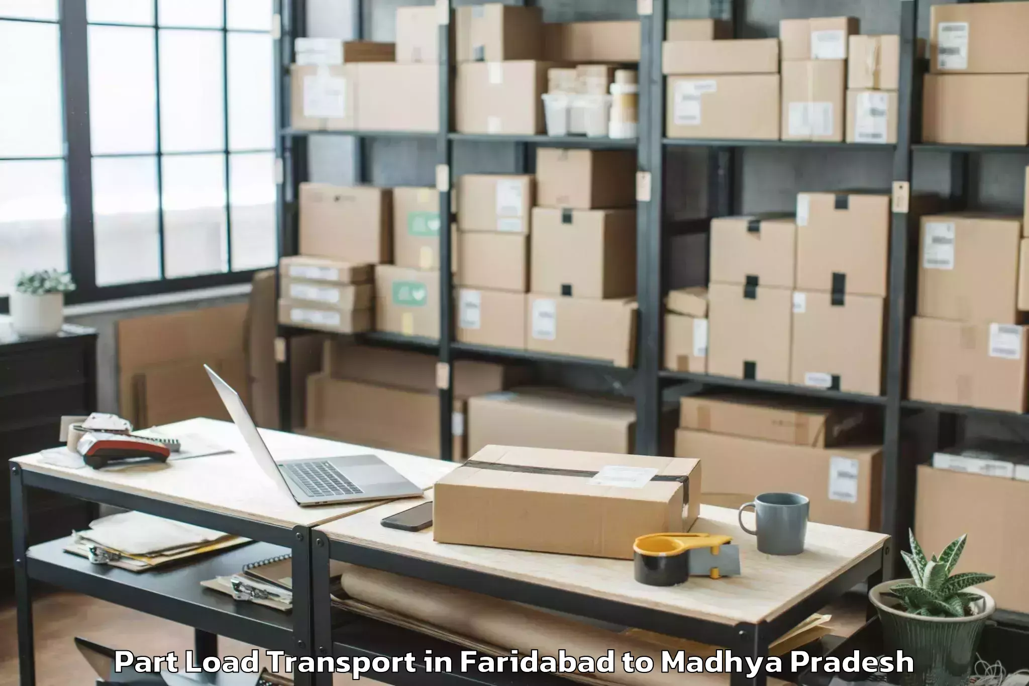 Hassle-Free Faridabad to Maksi Part Load Transport